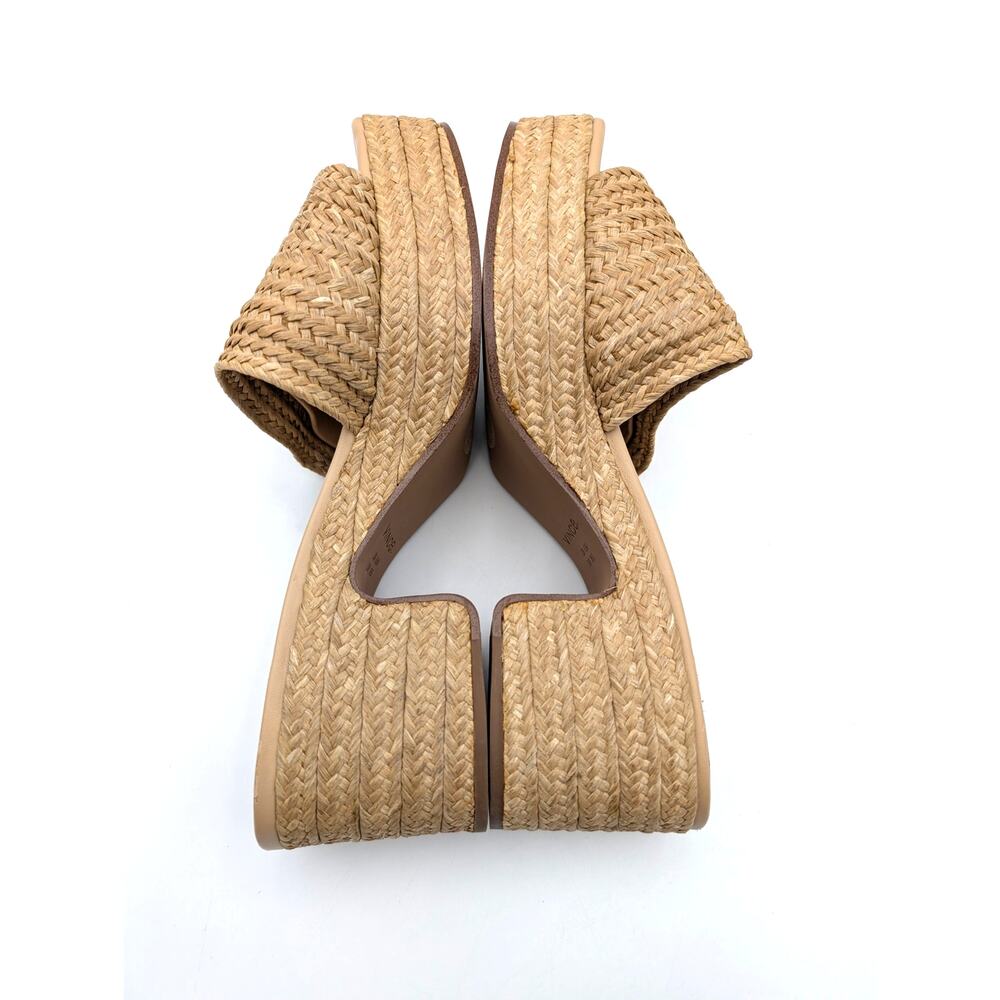 Vince Margo Platform Heel Sandals Women's Toasted Wheat Size US6.5M EU36.5 - Picture 5 of 11